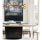Boule De Cristal Smoke Glass Round Chandelier 72"