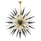 Sparta 18-Light Chandelier in Aged Brass 48L x 48W x 48H