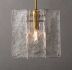 Lattice Clear Glass Pendant