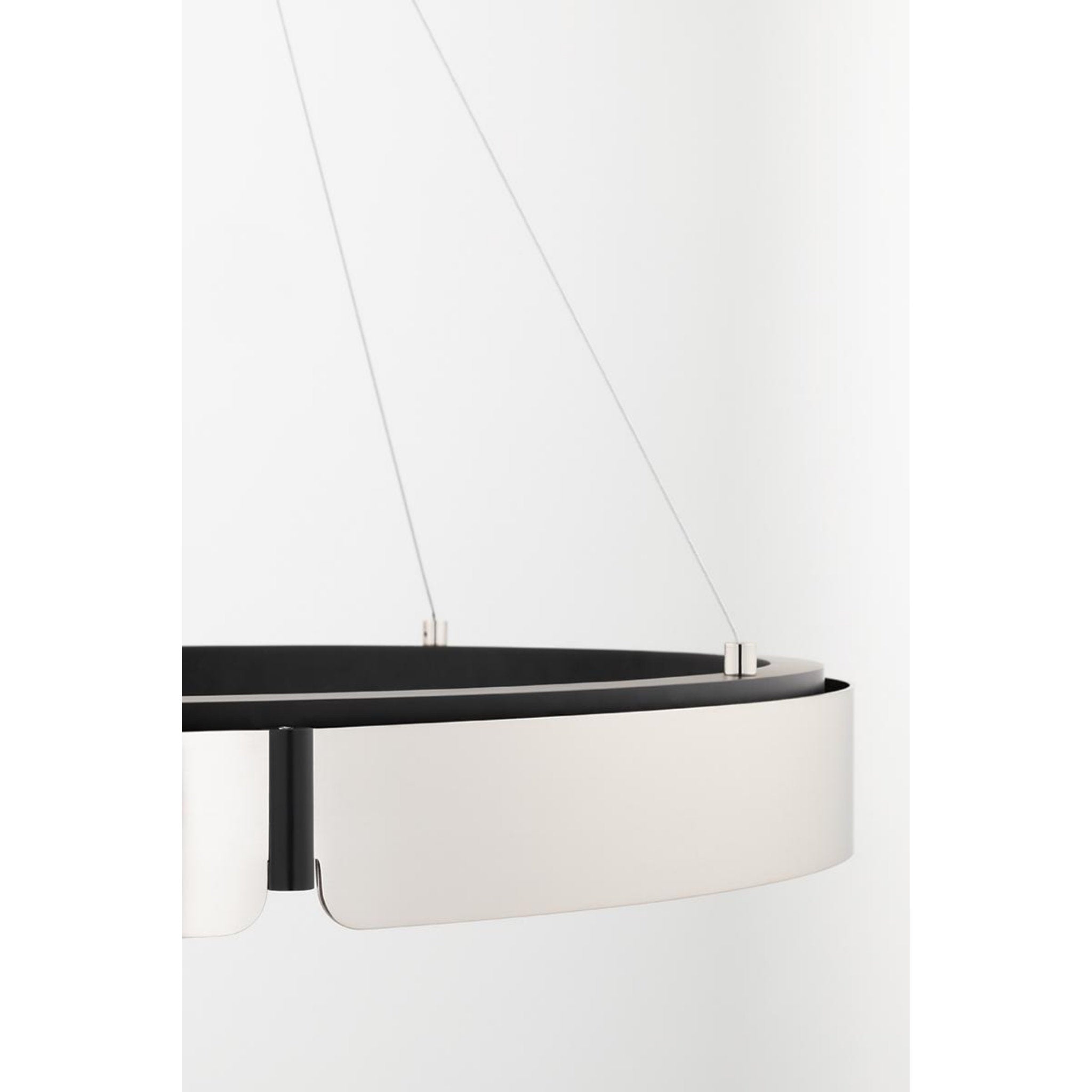 Tribeca 0-Light Chandelier in Burnished Nickel/Black Combo 32.75L x 32.75W x 5H