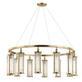 Marley 12-Light Chandelier in Aged Brass 42.5L x 42.5W x 15.75H