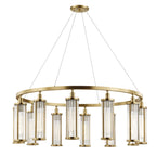 Marley 12-Light Chandelier in Aged Brass 42.5L x 42.5W x 15.75H