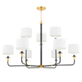 Paramus 8-Light Chandelier in Aged Old Bronze 48L x 48W x 29.5H