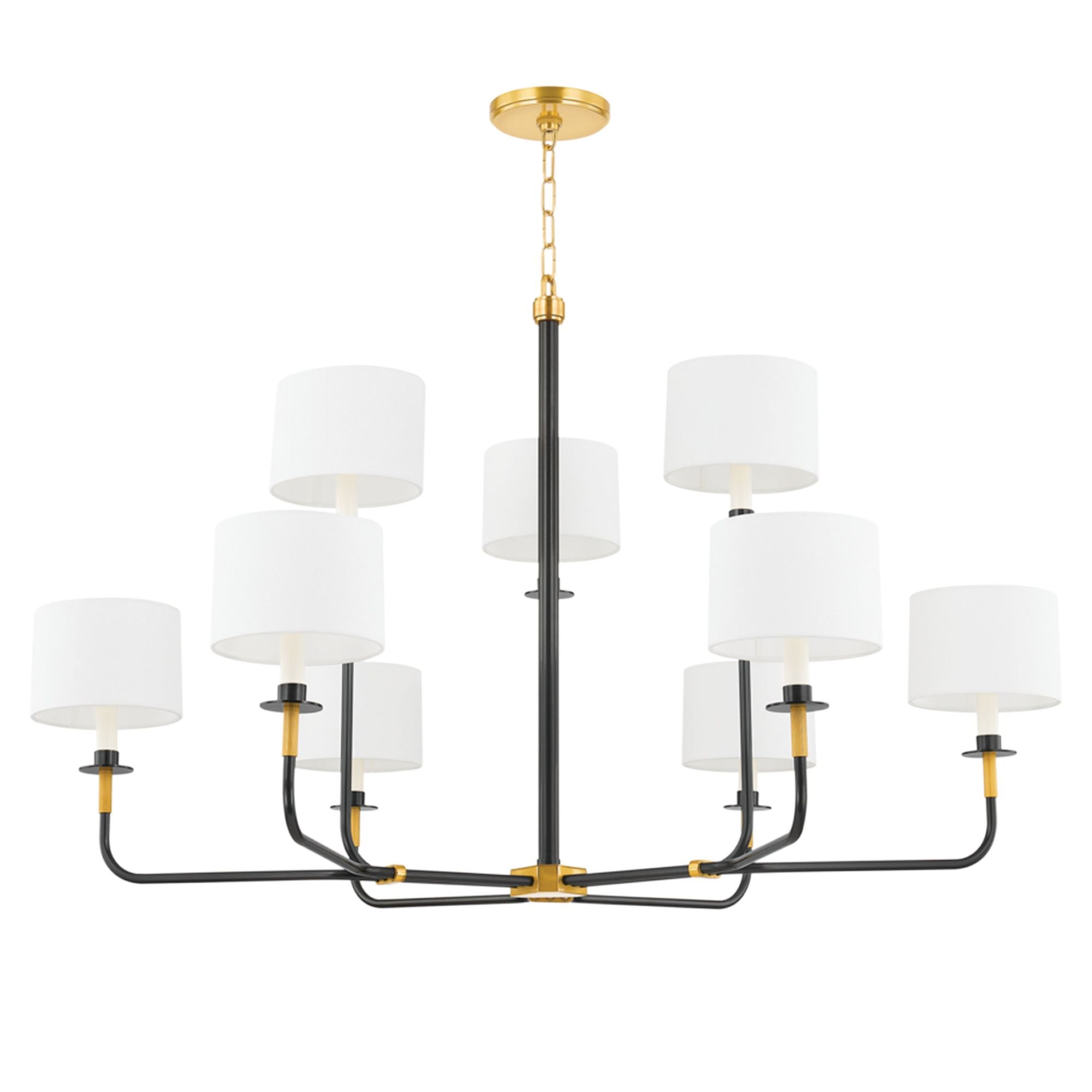 Paramus 8-Light Chandelier in Aged Old Bronze 48L x 48W x 29.5H