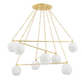 Asbury Park 8-Light Chandelier in Aged Brass 54.5L x 54.5W x 26.25H