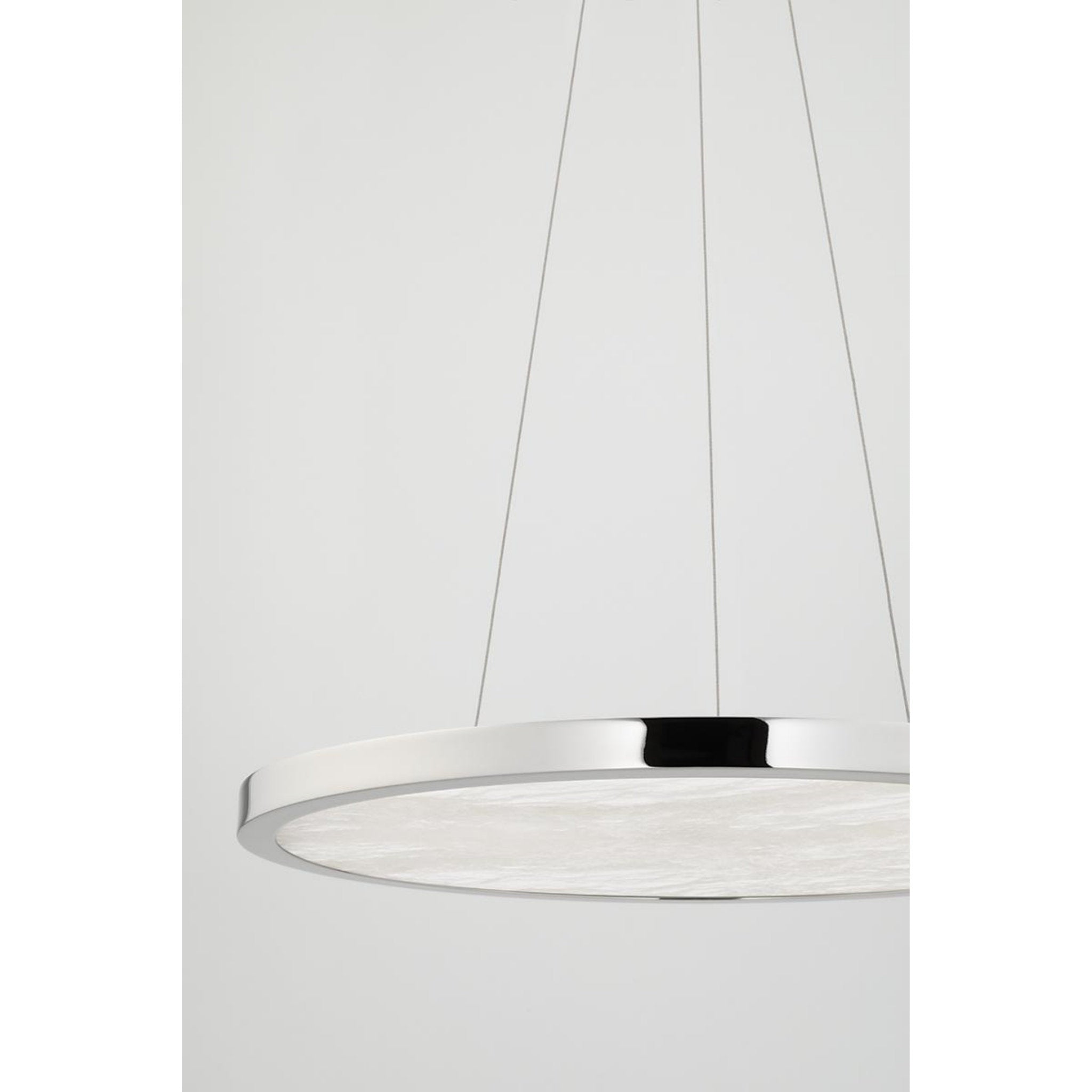 Eastport 1-Light Chandelier in Polished Nickel 24L x 24W x 1.25H