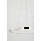 Eastport 1-Light Chandelier in Polished Nickel 36L x 36W x 1.75H