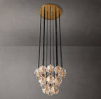 Boule De Cristal Clear Glass Round Cluster Chandelier 19"