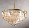 Vintage Odeon Circular Chandelier 44"