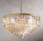Vintage Odeon Circular Chandelier 44"