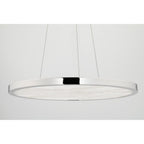 Eastport 1-Light Chandelier in Aged Brass 36L x 36W x 1.75H