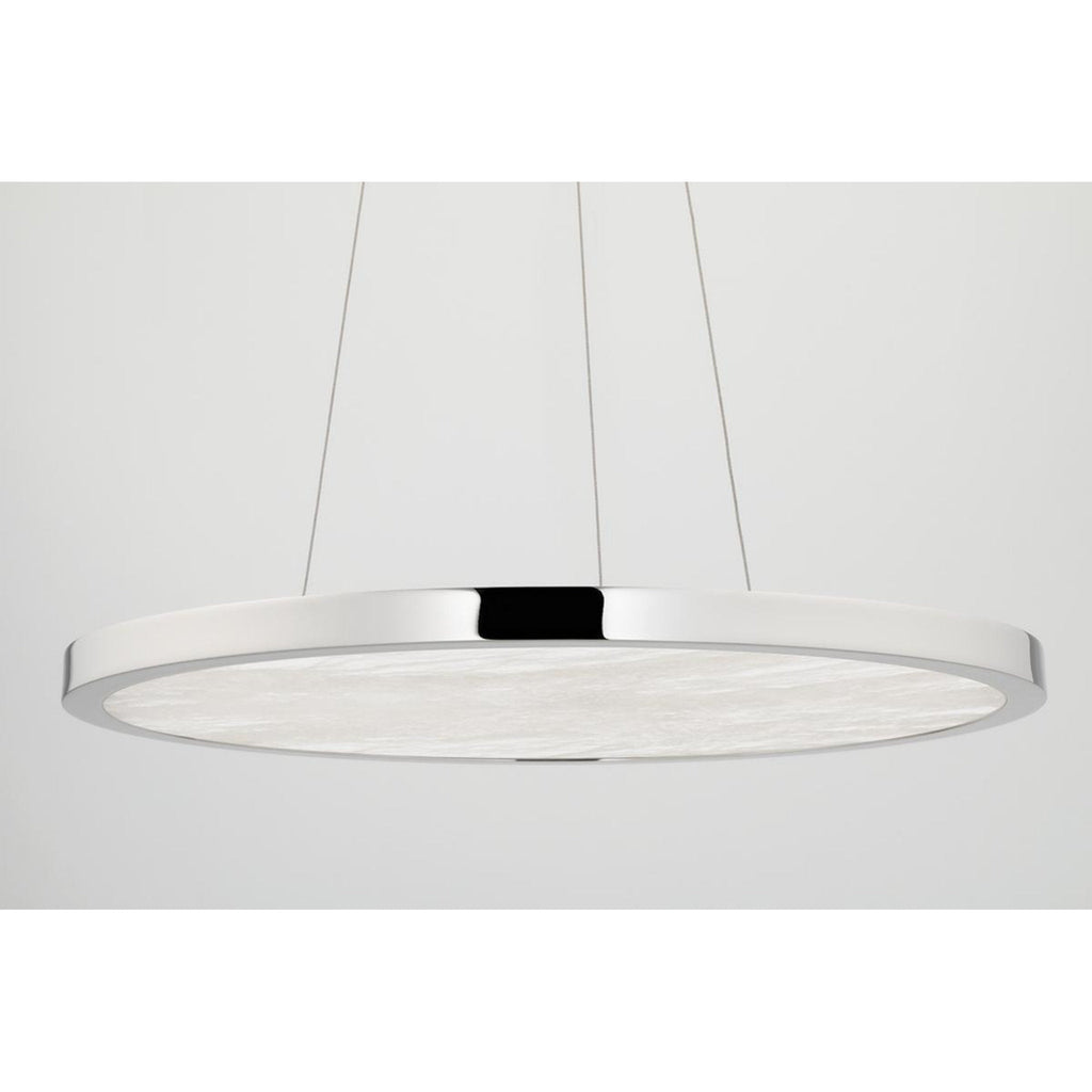 Eastport 1-Light Chandelier in Polished Nickel 36L x 36W x 1.75H