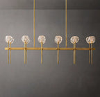 Boule De Cristal Clear Glass Double Linear Chandelier 60"