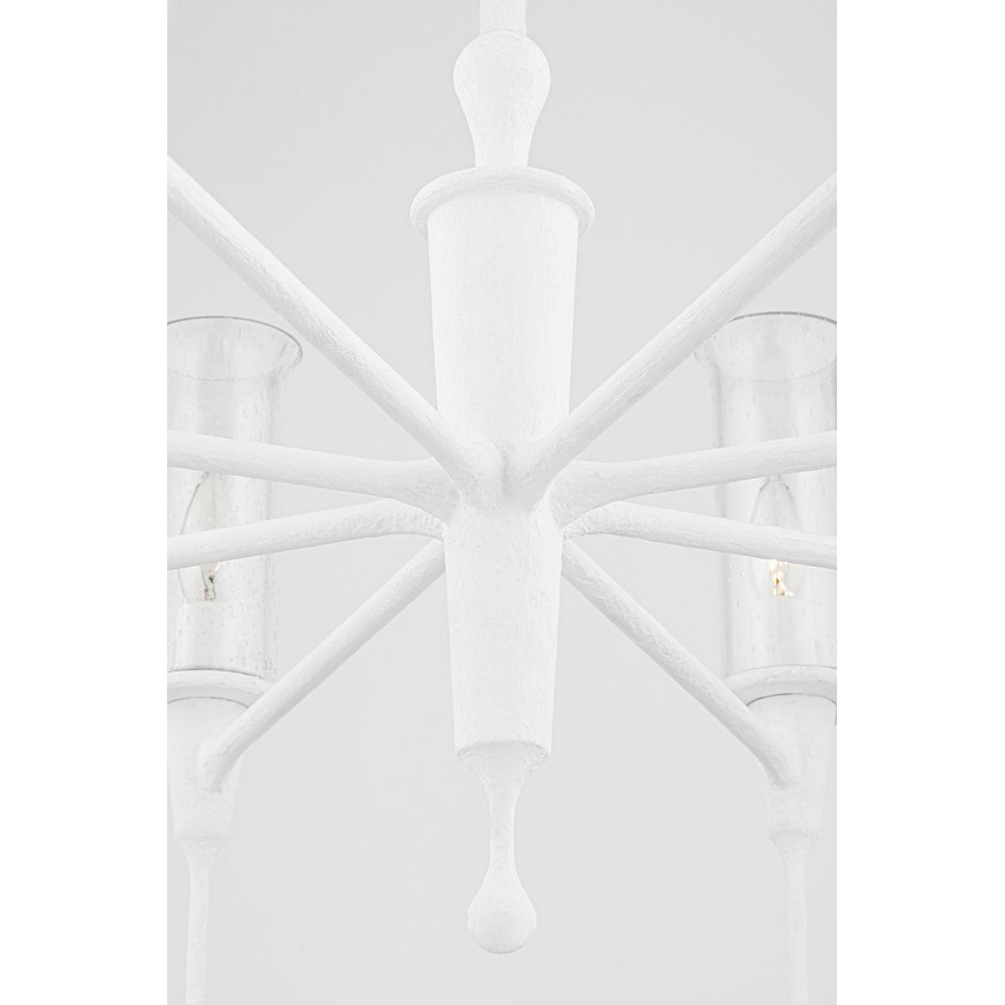 Chisel 16-Light Chandelier in Black Iron 41.25L x 41.25W x 28H