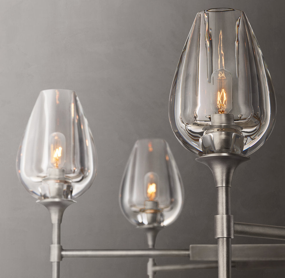 Tulip Round Chandelier 42"