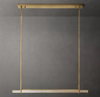 Audubon Crystal Single Bar Linear Chandelier 60"