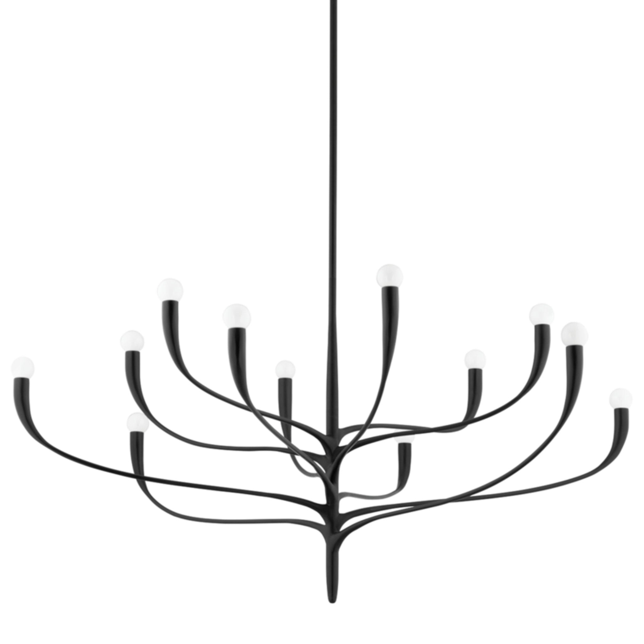 Labra 12-Light Chandelier in Aged Iron 52.25L x 52.25W x 26.5H