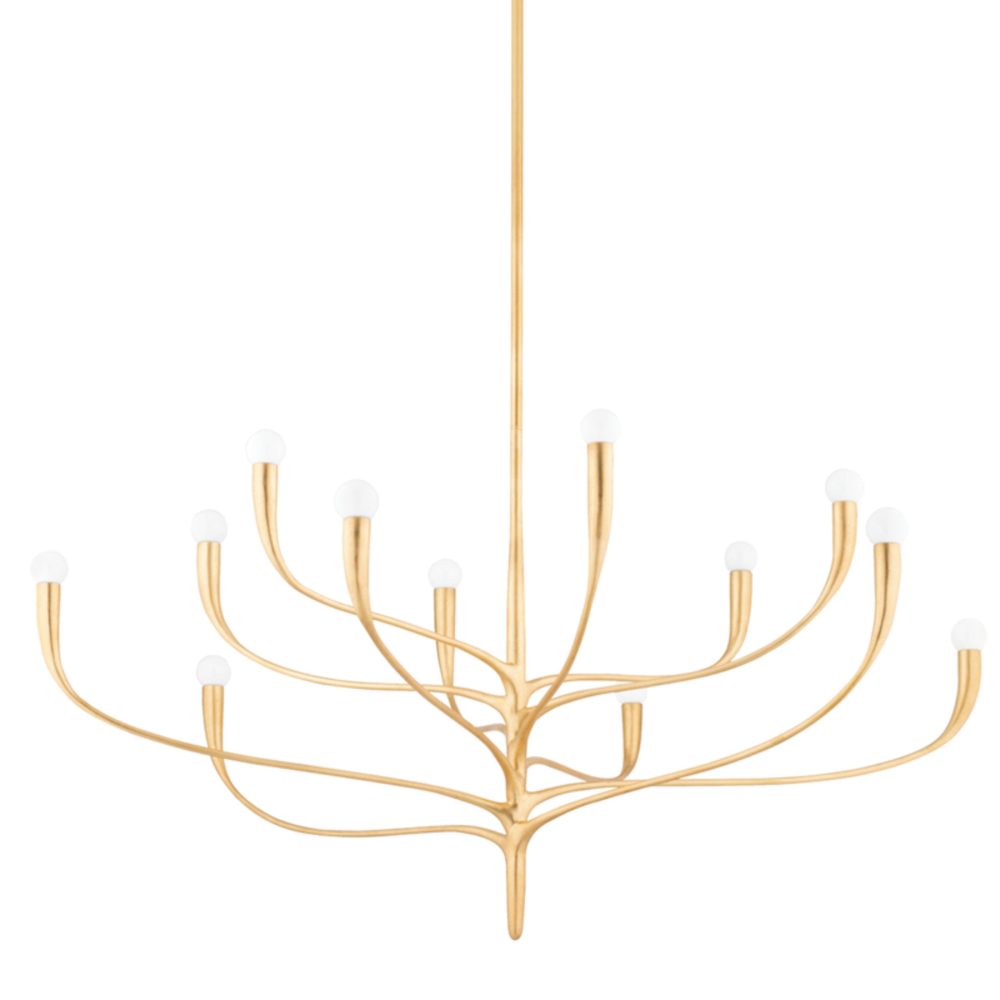 Labra 12-Light Chandelier in Vintage Gold Leaf 52.25L x 52.25W x 26.5H