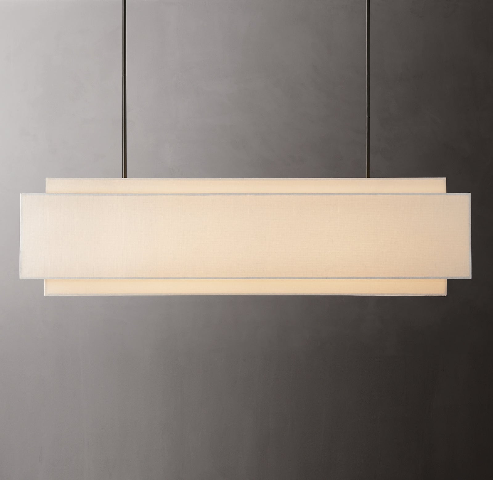 └chelon Rectangular Chandelier 63"