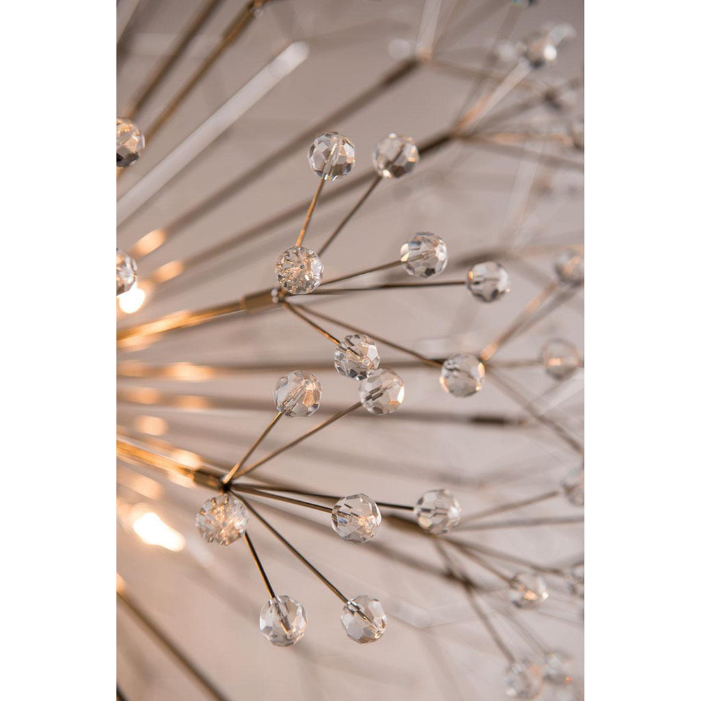Dunkirk 10-Light Chandelier in Aged Brass 30L x 30W x 29H