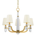 Dayton 5-Light Chandelier in Aged Brass 25L x 25W x 20.5H