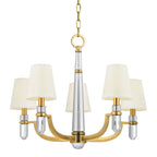 Dayton 5-Light Chandelier in Aged Brass 25L x 25W x 20.5H