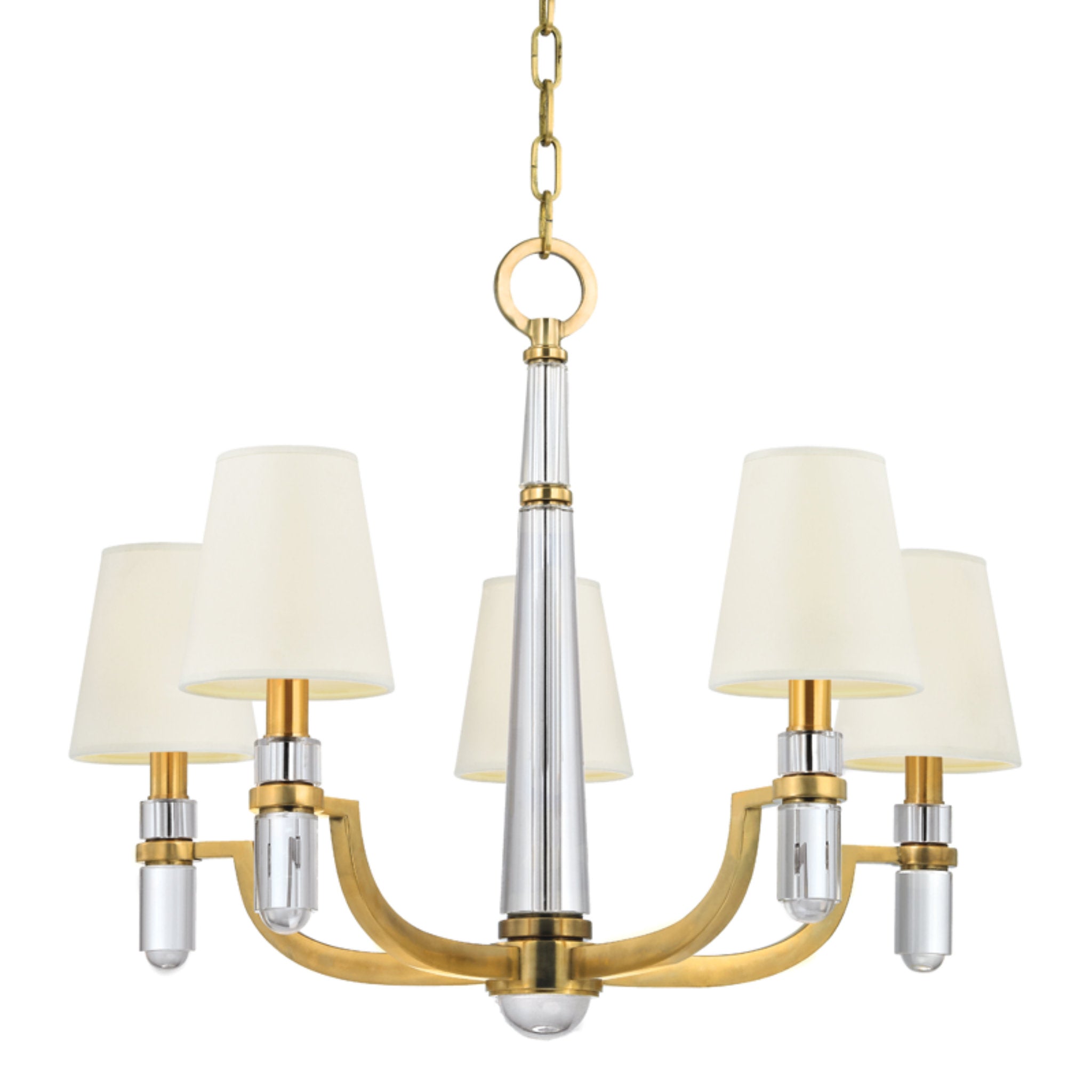Dayton 5-Light Chandelier in Aged Brass 25L x 25W x 20.5H