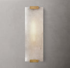 Hand-Carved Alabaster Grand Sconce
