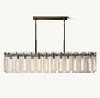Calamette Glass Rectangular Chandelier 72"