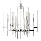 Bari 12-Light Chandelier in Polished Nickel 24L x 24W x 26.5H