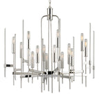 Bari 16-Light Chandelier in Polished Nickel 30L x 30W x 29H