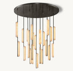 Audubon Alabaster Round Chandelier 56"