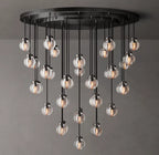 Pearl Round Chandelier 48"