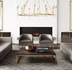 Torche De Verre Round Chandelier 70"