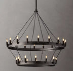Camino Vintage Candelabra Two-Tier Chandelier 38"