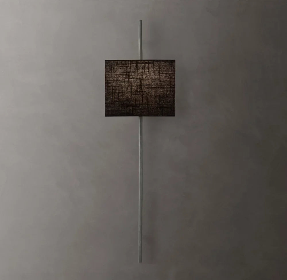 Vela Octagonal Bar Sconce - Rectangular Shade