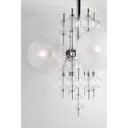 Calypso 8-Light Chandelier in Polished Nickel 33.5L x 33.5W x 32.5H