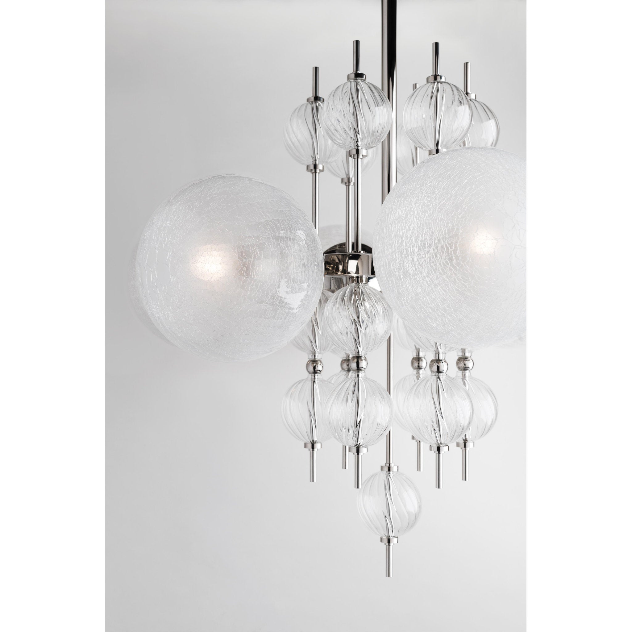 Calypso 6-Light Chandelier in Polished Nickel 27.25L x 27.25W x 25H