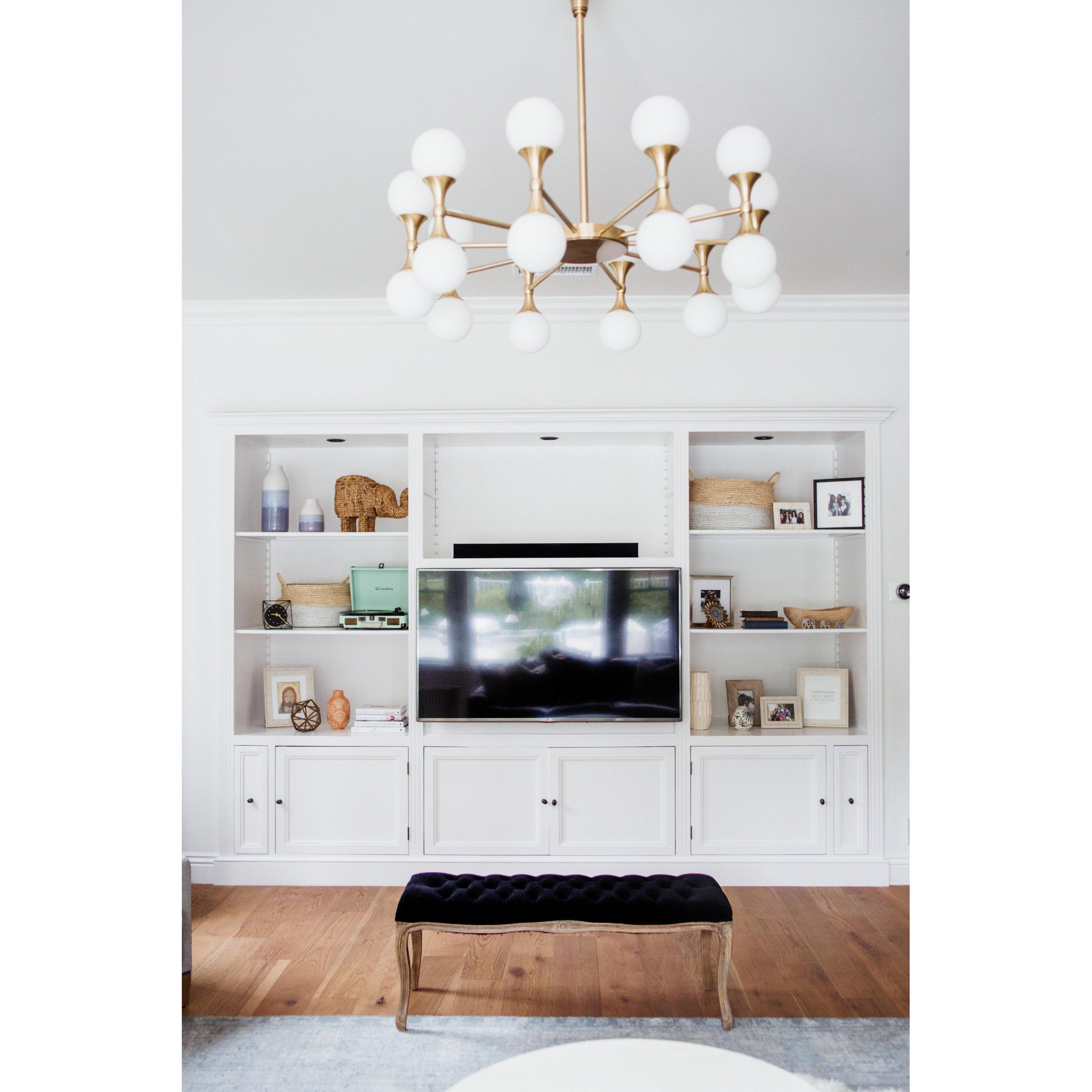 Astoria 20-Light Chandelier in Aged Brass 36L x 36W x 13.5H