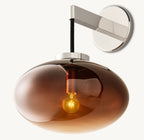 Cabrette Smoke Glass Sconce