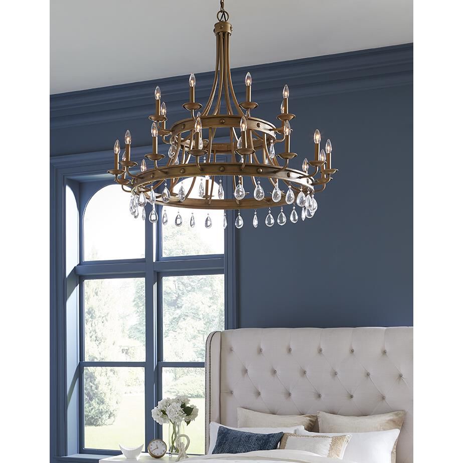 Krista 48 Inch 24 Light Chandelier