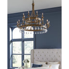 Krista 48 Inch 24 Light Chandelier