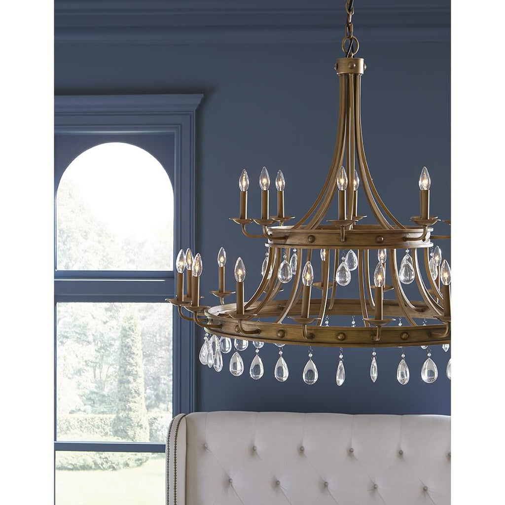 Krista 48 Inch 24 Light Chandelier