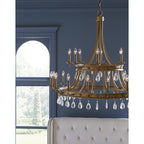 Krista 48 Inch 24 Light Chandelier