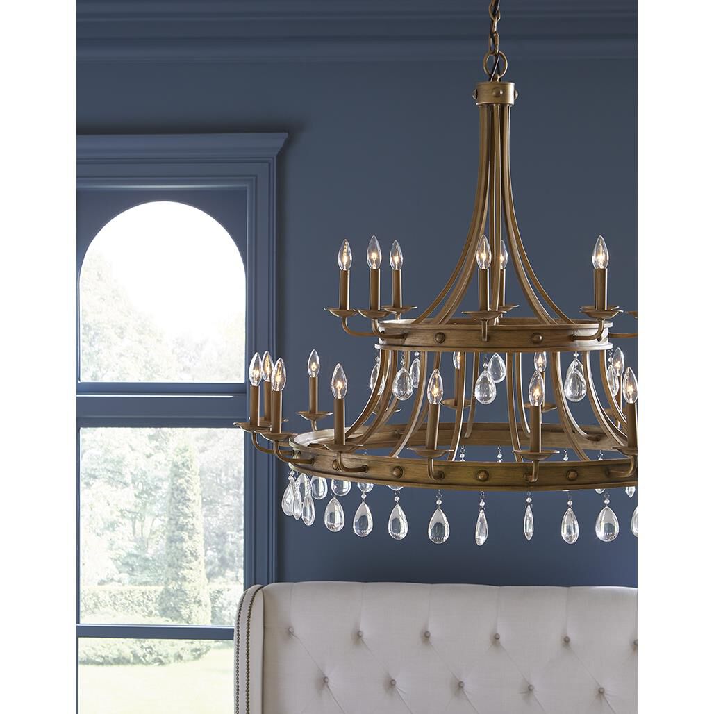 Krista 48 Inch 24 Light Chandelier