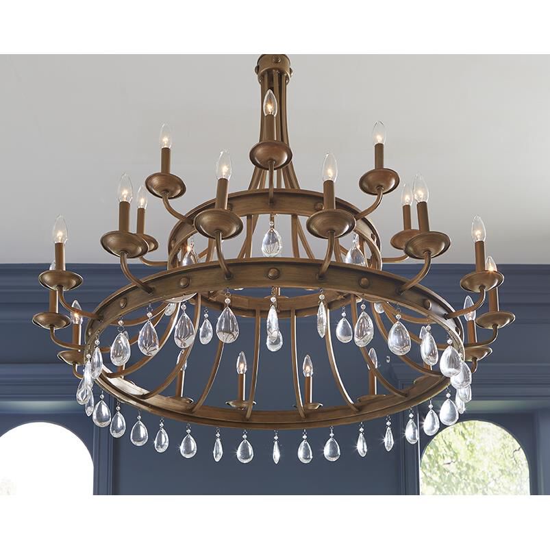 Krista 48 Inch 24 Light Chandelier