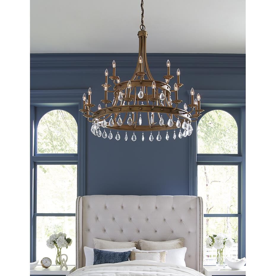 Krista 48 Inch 24 Light Chandelier