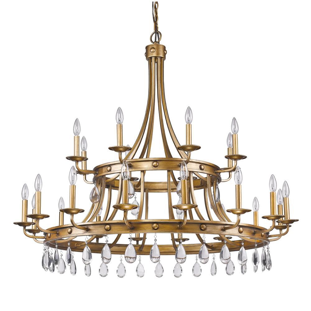 Krista 48 Inch 24 Light Chandelier
