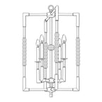 Magro 4 Light Mini Chandelier