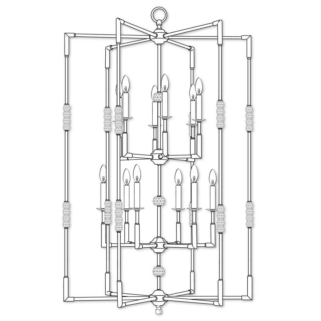 Magro 12 Light Chandelier